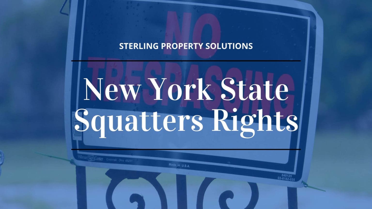 How Do Squatters Rights Work in NY? Sterling Property Solutions